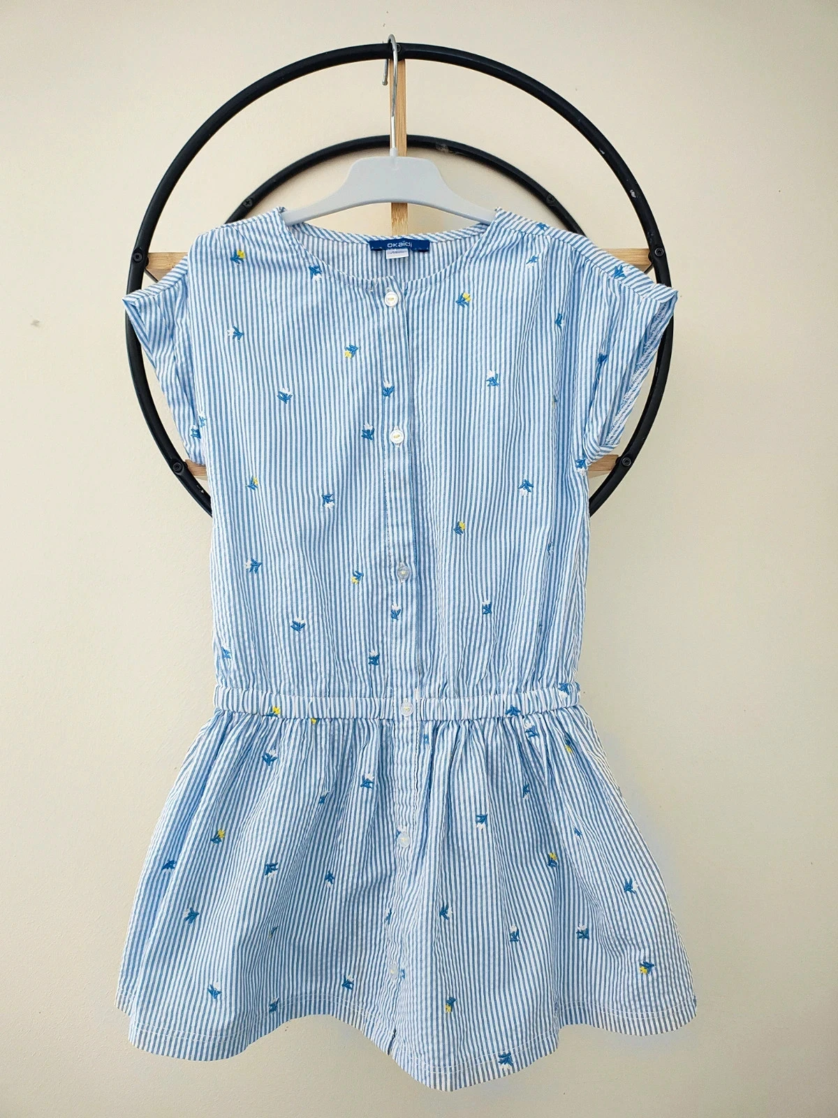 6 ans robe été brodée Okaïdi
